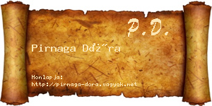 Pirnaga Dóra névjegykártya